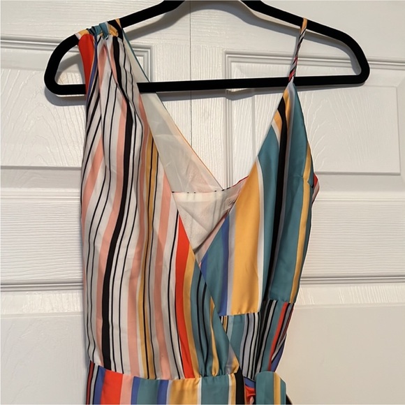 Lovers + Friends Maxi Wrap Dress Montague Stripe Aruba - Picture 8 of 10
